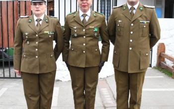 RECONOCIMOS VALIOSA LABOR DE CARABINEROS EN ACTO MUNICIPAL