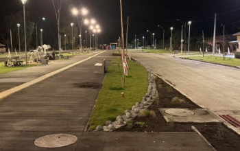 AVENIDA RÚSTICO MOLINA SE ILUMINÓ MOSTRANDO BELLEZA DE LA OBRA